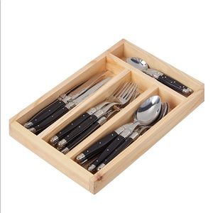 Laguiole Jean Dubost Set of Flatware from France black